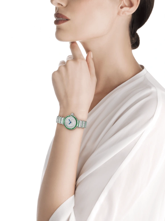 Bulgari,Lvcea 23mm,23mm,White Gold,Quartz,26280hours,In-house Caliber,102466