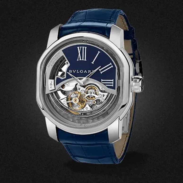 Bulgari,Daniel Roth 50mm,50mm,White Gold,Blue,Skeleton,Handwound,Minute Repeater,48hours,102166