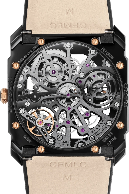Bulgari,Octo 40mm,40mm,Rose Gold,Stainless Steel,Skeleton,Handwound,Power Reserve Indicator,65hours,102469