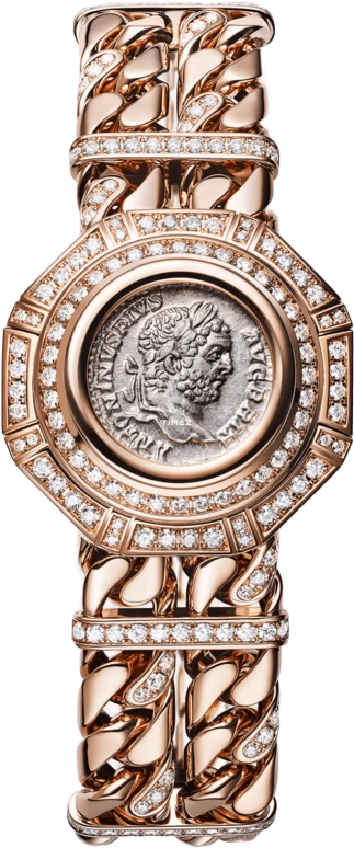 Bulgari,High Jewellery 33mm,33mm,Rose Gold,White,Handwound,Sapphire,Crystal Glass,Octagon,103870