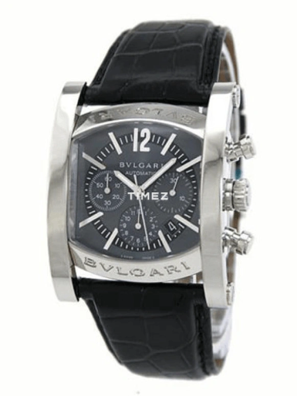 Bulgari,Assioma 44x34mm,44x34mm,Stainless Steel,Black,Automatic,Chronograph,Day,AA44C14SLDCH
