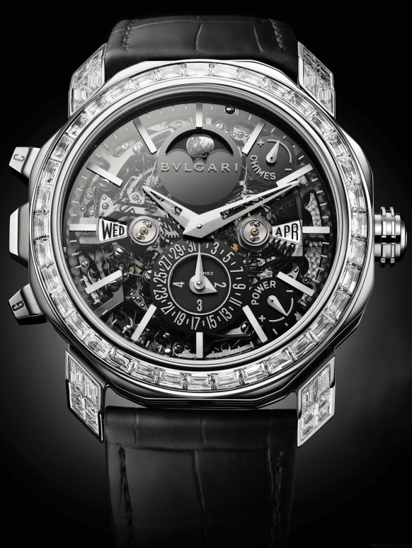 Bulgari,Octo 44mm,44mm,White Gold,Titanium Gold,Black,Automatic,Moonphase,Perpetual Calendar,Month,Date,In-house Caliber,Sapphire,Crystal Glass,103185