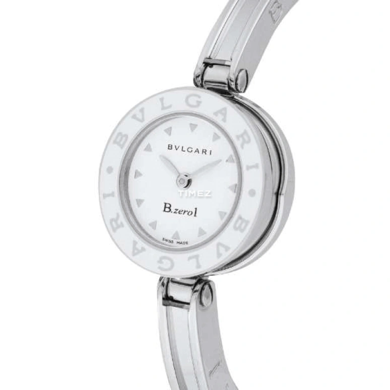 Bulgari,B.Zero1 22mm,22mm,Stainless Steel,White,Quartz,Sapphire,Crystal Glass,Round,BZ22WLSS,BZ22WLSS.S