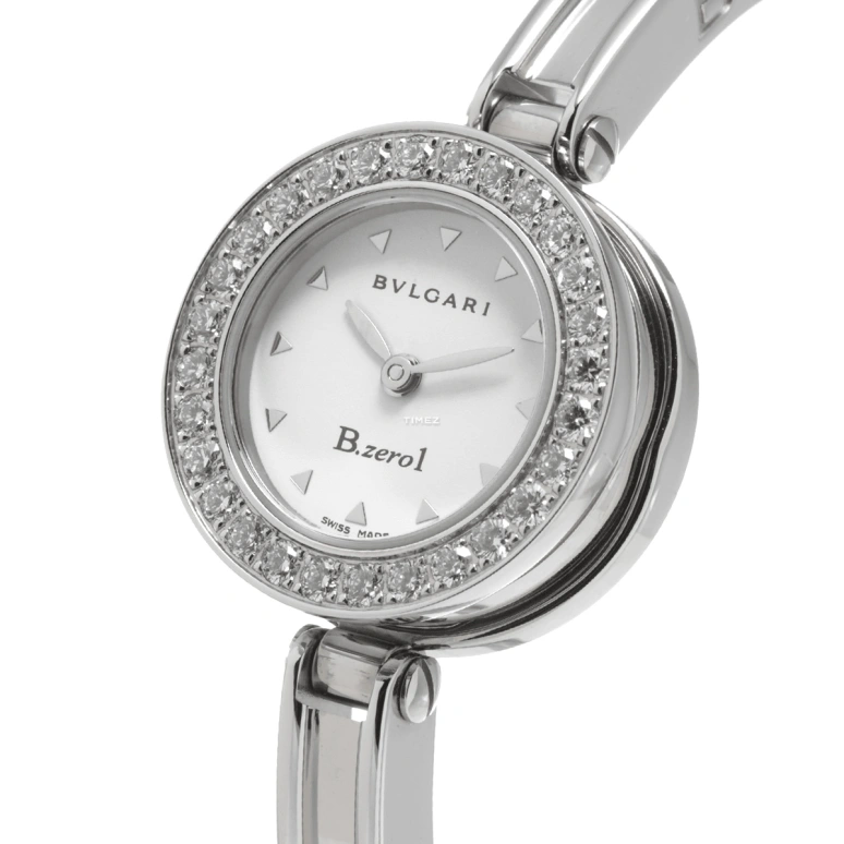 Bulgari,B.Zero1 22mm,22mm,Stainless Steel,White,Quartz,Sapphire,Crystal Glass,Round,BZ22WSDS,BZ22WSDS.M