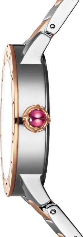 Bulgari,Bulgari Bulgari 33mm,33mm,Stainless Steel,Rose Gold,Coffee,Brown,Automatic,42hours,In-house Caliber,102157