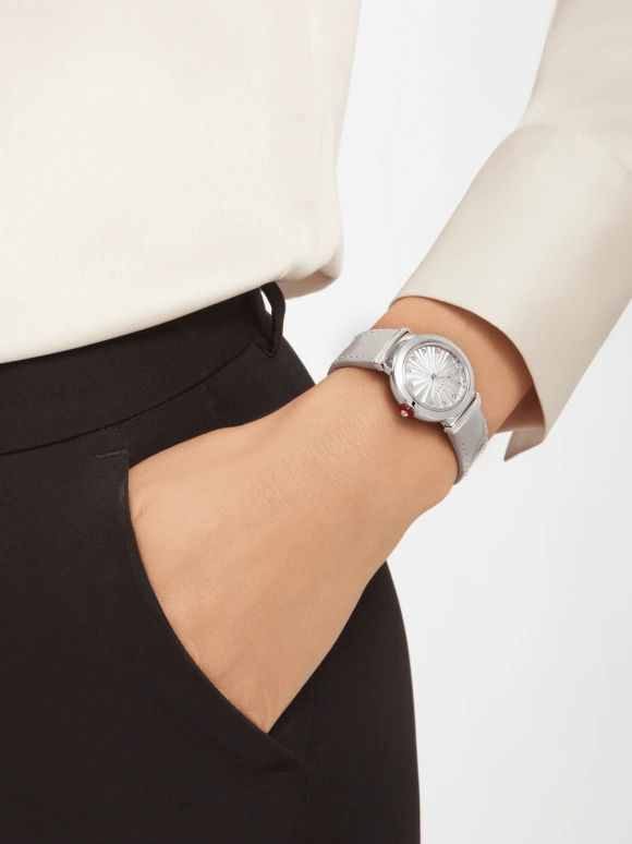 Bulgari,Lvcea 28mm,28mm,Stainless Steel,Quartz,In-house Caliber,Sapphire,Crystal Glass,103367