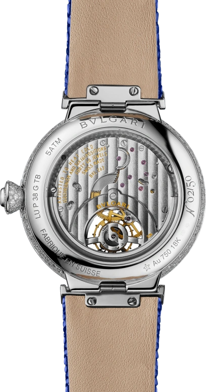 Bulgari,Lvcea 38mm,38mm,White Gold,Blue,Sapphire,Crystal Glass,Setting,Diamonds,102881