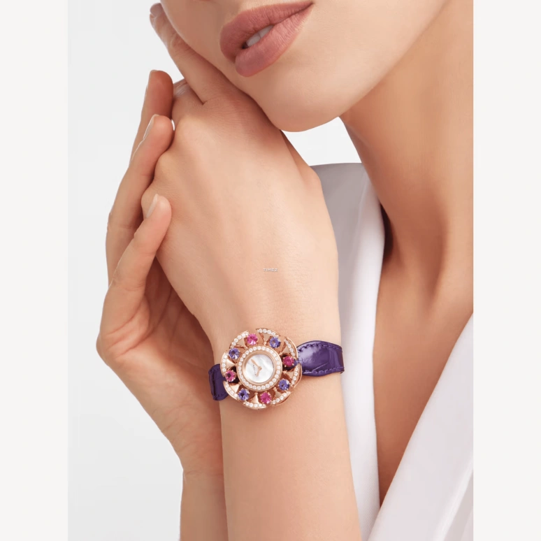 Bulgari,Divas' Dream 33mm,33mm,Rose Gold,Silver,Quartz,Round,103753