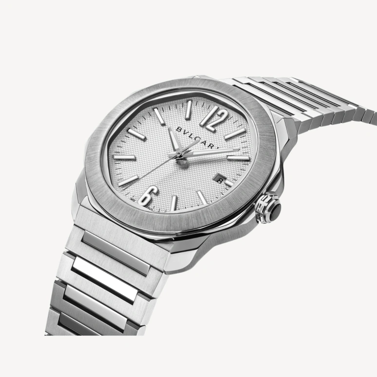 Bulgari,Octo 41mm,41mm,Stainless Steel,White,Automatic,Day,Round,103738