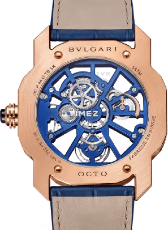 Bulgari,Octo 44mm,44mm,Rose Gold,Skeleton,Handwound,Tourbillon,Round,103699