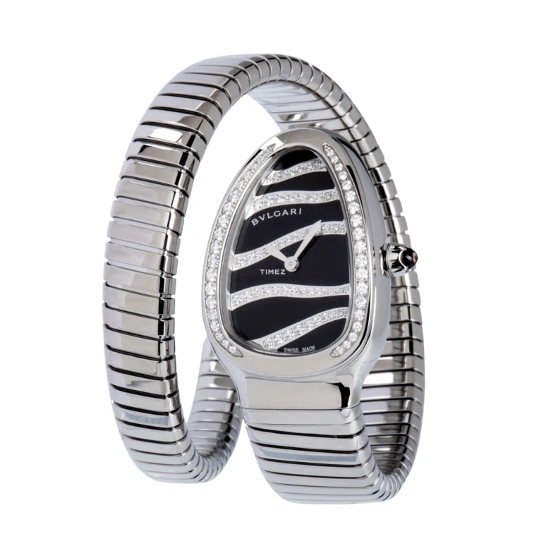 Bulgari,Serpenti 35mm,35mm,Stainless Steel,Black,Quartz,Sapphire,Other,102440