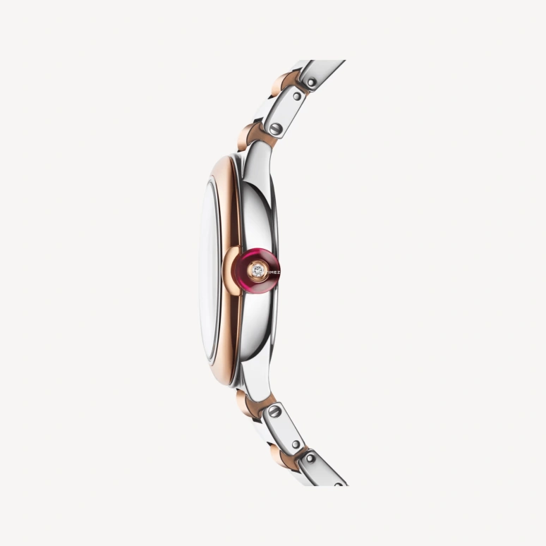 Bulgari,Lvcea 28mm,28mm,Stainless Steel,Rose Gold,Silver White,Quartz,Sapphire,Crystal Glass,Round,103878