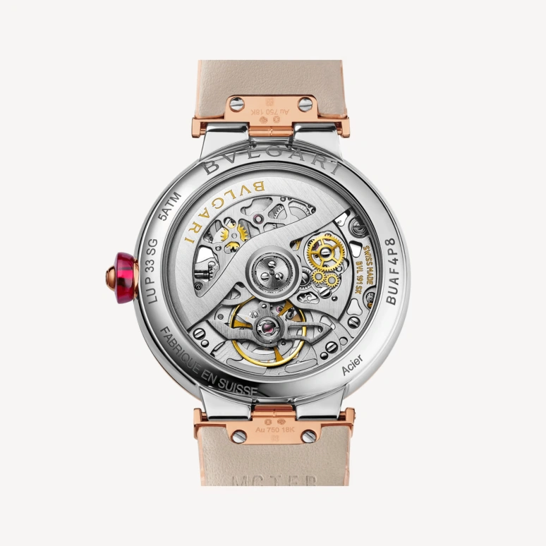 Bulgari,Lvcea 33mm,33mm,Rose Gold,Skeleton,Automatic,Round,Silver,103436