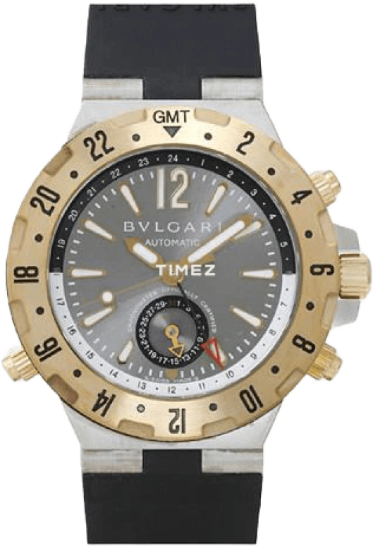 Bulgari,Diagono Professional 40mm,40mm,Stainless Steel,Sapphire,Crystal Glass,Closed,GMT40C5SGV