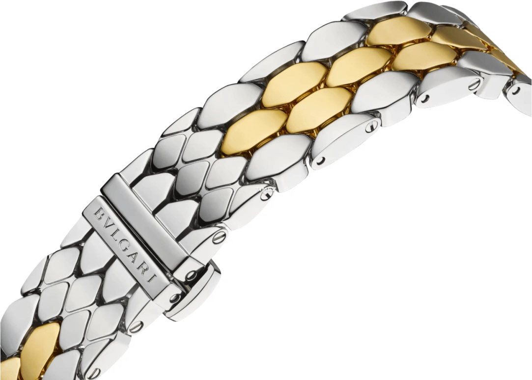 Bulgari,Serpenti Seduttori 33mm,33mm,Yellow Gold,Stainless Steel,White,Quartz,Sapphire,Crystal Glass,Other,103958