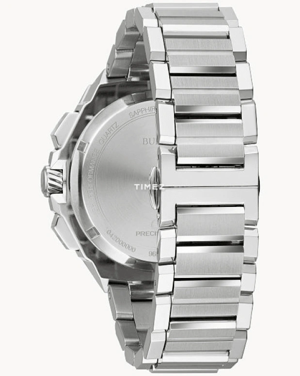 Bulova,Series X 45mm,45mm,Stainless Steel,Blue,Quartz,Chronograph,Day,96B349