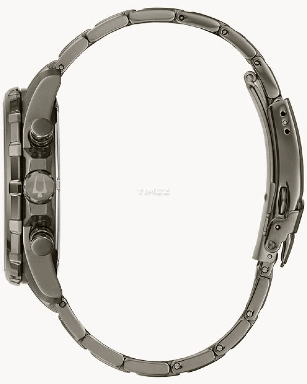 Bulova,Marine Star 43mm,43mm,Stainless Steel,Red,Quartz,Chronograph,Day,98B350