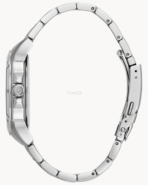 Bulova,Classic 43mm,43mm,Stainless Steel,Black,Quartz,Date,Day,96C107