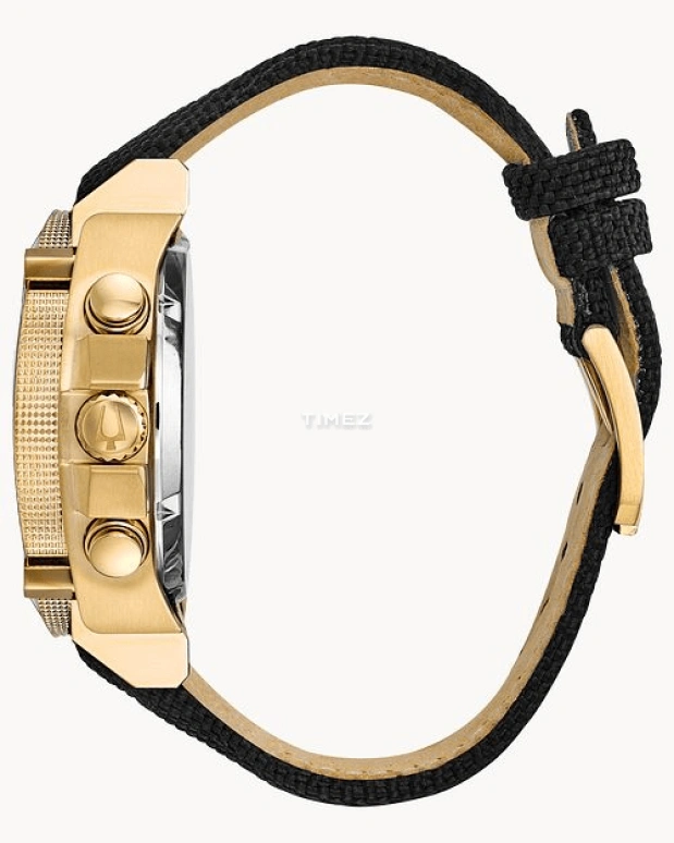 Bulova,Icon 46.50mm,46.50mm,Stainless Steel,Black,Quartz,Chronograph,Day,97B178