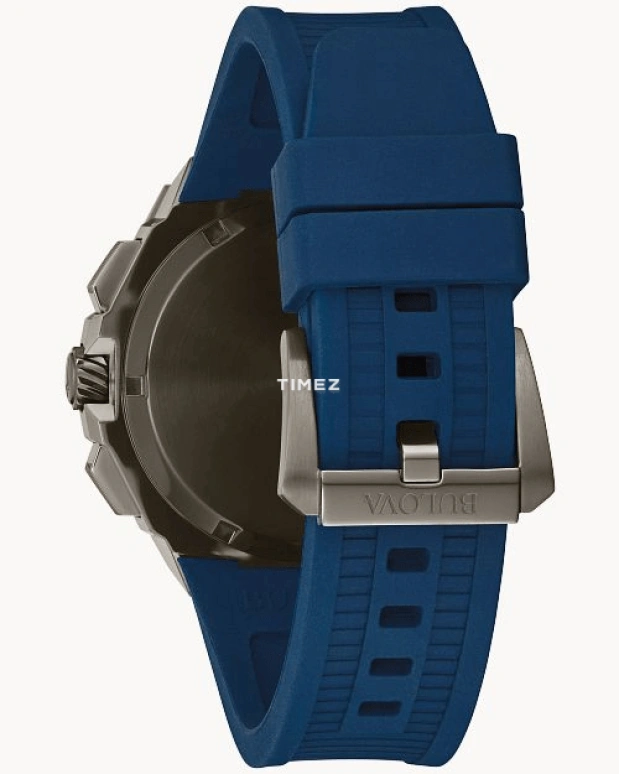 Bulova,Series X 45mm,45mm,Stainless Steel,Blue,Quartz,Chronograph,Day,98B357