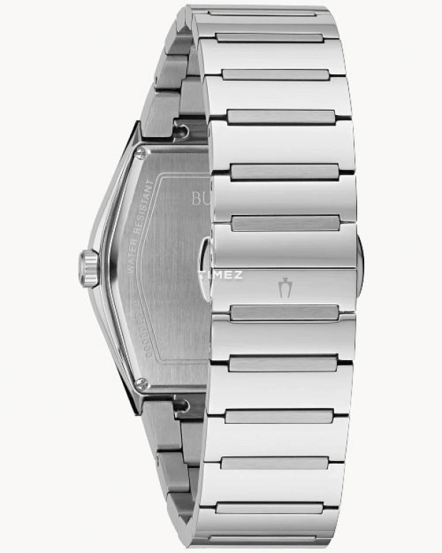 Bulova,Gemini 40mm,40mm,Stainless Steel,Blue,Quartz,Hardlex,Tonneau,96A258