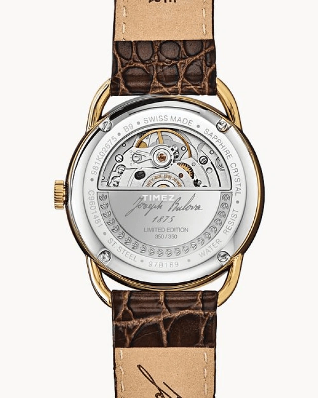 Bulova,Commodore 38.50mm,38.50mm,Stainless Steel,Cream,Automatic,Day,Sapphire,Crystal Glass,97B189