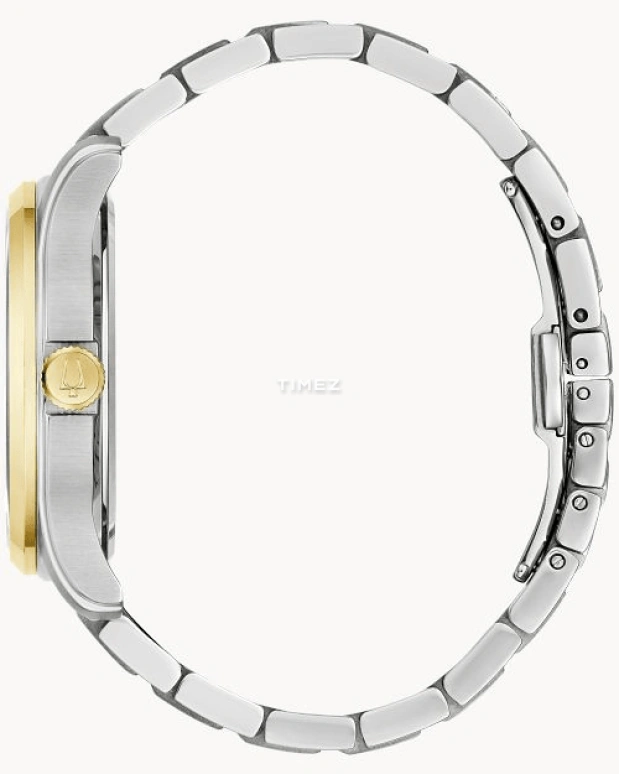 Bulova,Wilton 41mm,41mm,Stainless Steel,Silver White,Quartz,Day,Hardlex,98B391