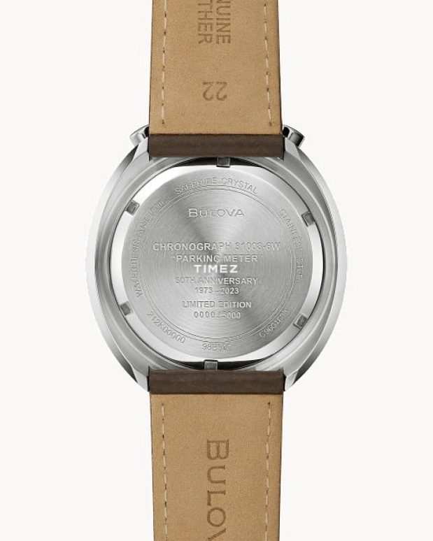 Bulova,Parking Meter 43mm,43mm,Stainless Steel,Grey,Blue,Quartz,Chronograph,Day,Dule Time,98B390