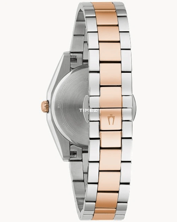 Bulova,Surveyor 31mm,31mm,Stainless Steel,Cream,Quartz,Hardlex,Round,98P207