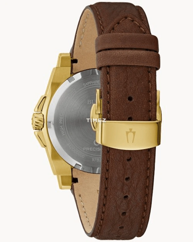Bulova,Icon 40mm,40mm,Stainless Steel,Black,Quartz,Day,Sapphire,Crystal Glass,97B216