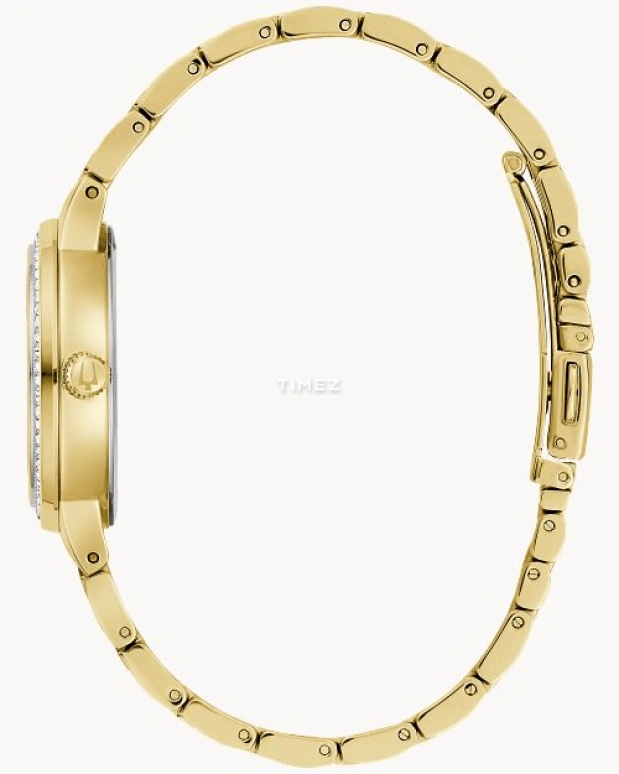 Bulova,Phantom 32.50mm,32.50mm,Stainless Steel,Champagne,Quartz,Hardlex,Round,97L176