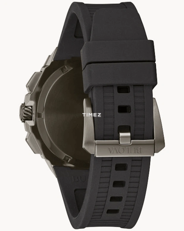 Bulova,Series X 45mm,45mm,Stainless Steel,Black,Quartz,Chronograph,Day,98B358