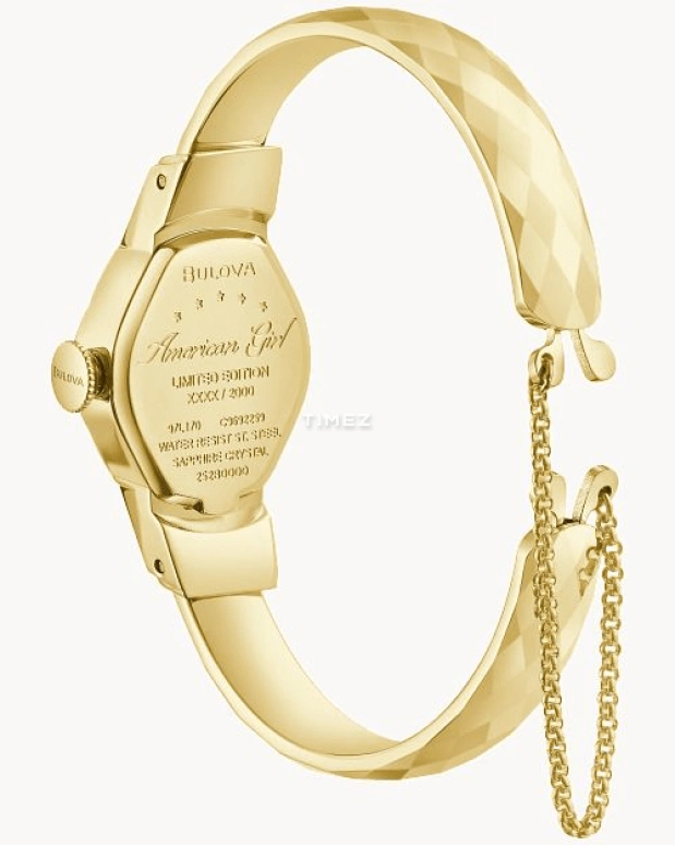 Bulova,American Girl 16.70mm,16.70mm,Stainless Steel,White,Quartz,Sapphire,Crystal Glass,Tonneau,97L170