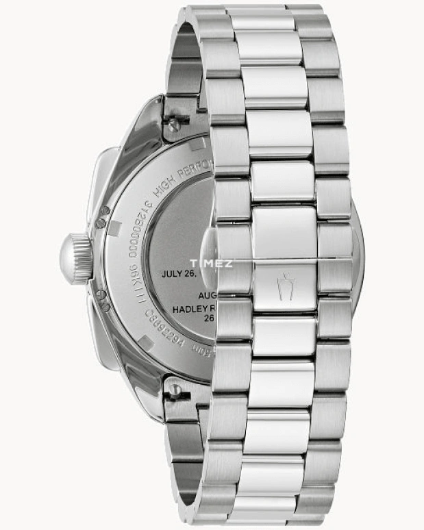 Bulova,Lunar Pilot 43.50mm,43.50mm,Stainless Steel,Black,Quartz,Chronograph,Sapphire,Crystal Glass,96K111