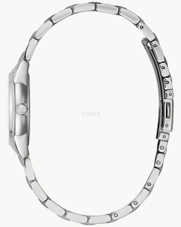 Bulova,Sutton 28mm,28mm,Stainless Steel,Silver White,Quartz,Hardlex,Round,96L285