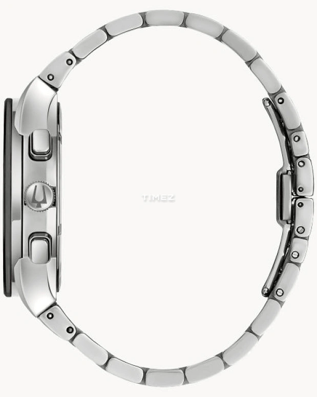 Bulova,Millennia 41mm,41mm,Stainless Steel,Black,Quartz,Chronograph,Date,Day,96C149