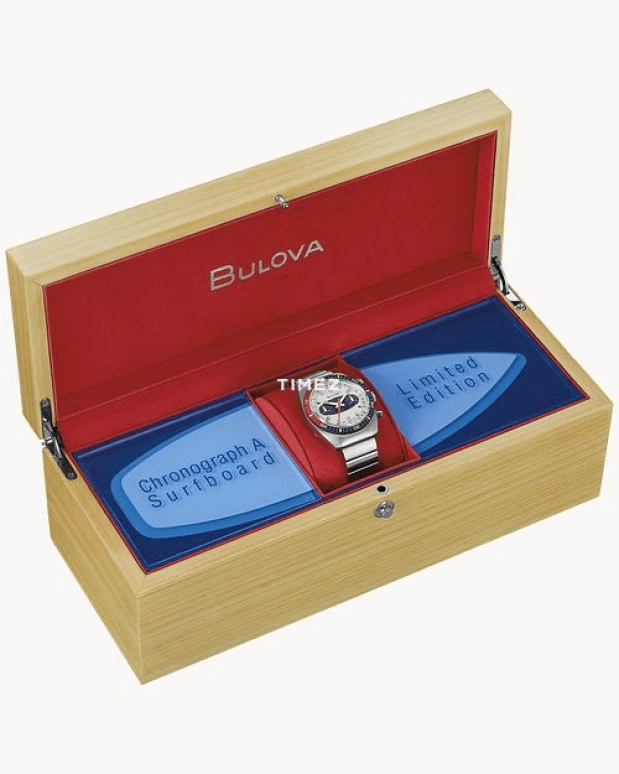 Bulova,Chronograph 38.50mm,38.50mm,Stainless Steel,Cream,Blue,Automatic,Chronograph,Sapphire,Crystal Glass,98A251
