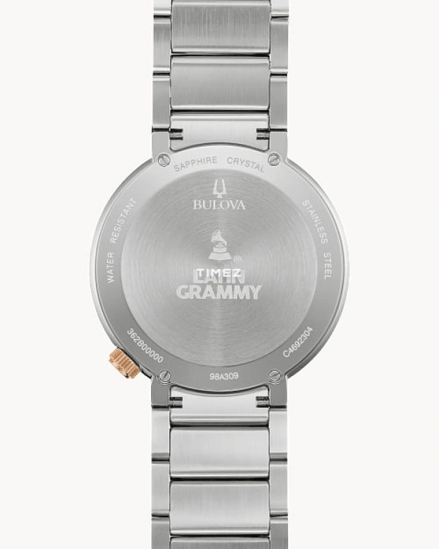 Bulova,Latin GRAMMY® 42mm,42mm,Stainless Steel,Brown,Quartz,Sapphire,Crystal Glass,Round,98A309