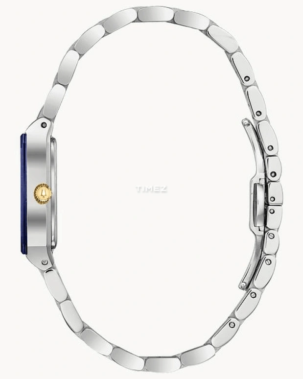 Bulova,Quadra 20.50mm,20.50mm,Stainless Steel,Blue,Quartz,Hardlex,Square,98P177