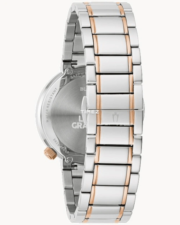 Bulova,Latin GRAMMY® 35mm,35mm,Stainless Steel,Brown,Quartz,Sapphire,Crystal Glass,Round,98L309