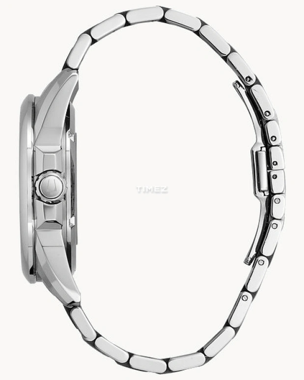 Bulova,Sutton 43mm,43mm,Stainless Steel,Silver,Blue,Skeleton,Automatic,Sapphire,Crystal Glass,Round,96A187