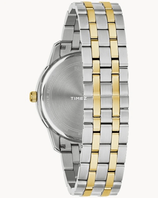 Bulova,Sutton 40mm,40mm,Stainless Steel,Black,Quartz,Day,Sapphire,Crystal Glass,98D165