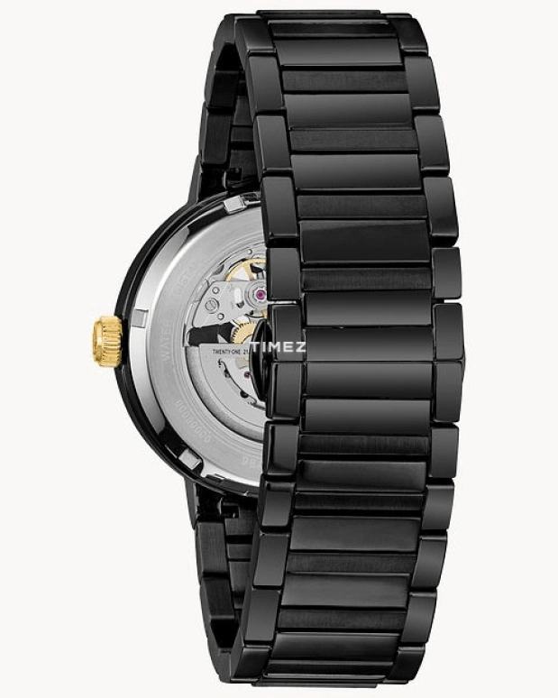 Bulova,Futuro 42mm,42mm,Stainless Steel,Black,Gold,Automatic,Sapphire,Crystal Glass,Round,98A203