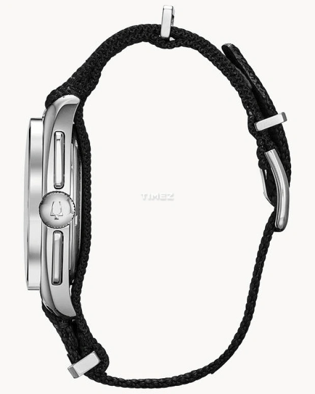 Bulova,Lunar Pilot 45mm,45mm,Stainless Steel,Black,Quartz,Chronograph,Sapphire,Crystal Glass,96A225