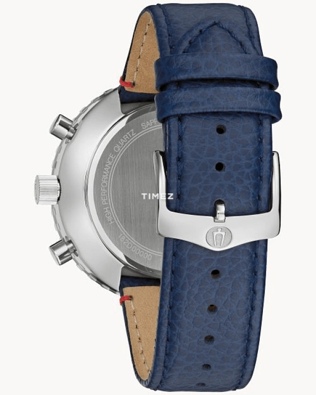 Bulova,Chronograph 46mm,46mm,Stainless Steel,Blue,White,Quartz,Chronograph,Sapphire,Crystal Glass,96A283