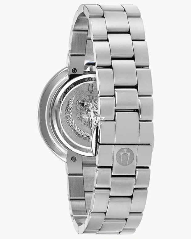 Bulova,Rubaiyat 35mm,35mm,Stainless Steel,Silver White,Quartz,Sapphire,Crystal Glass,Round,96P184