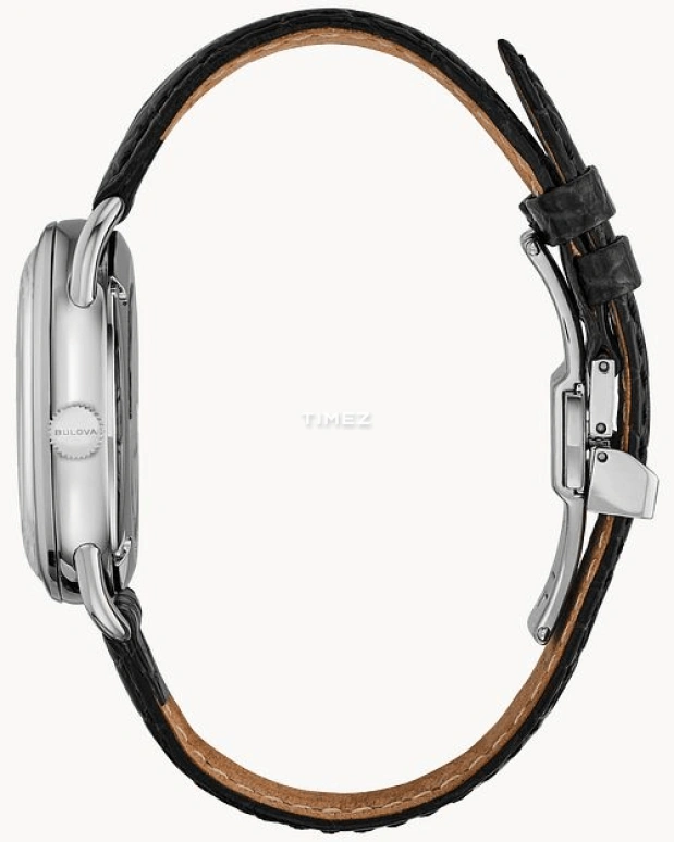Bulova,Commodore 34.40mm,34.40mm,Stainless Steel,White,Automatic,Day,Sapphire,Crystal Glass,96M152