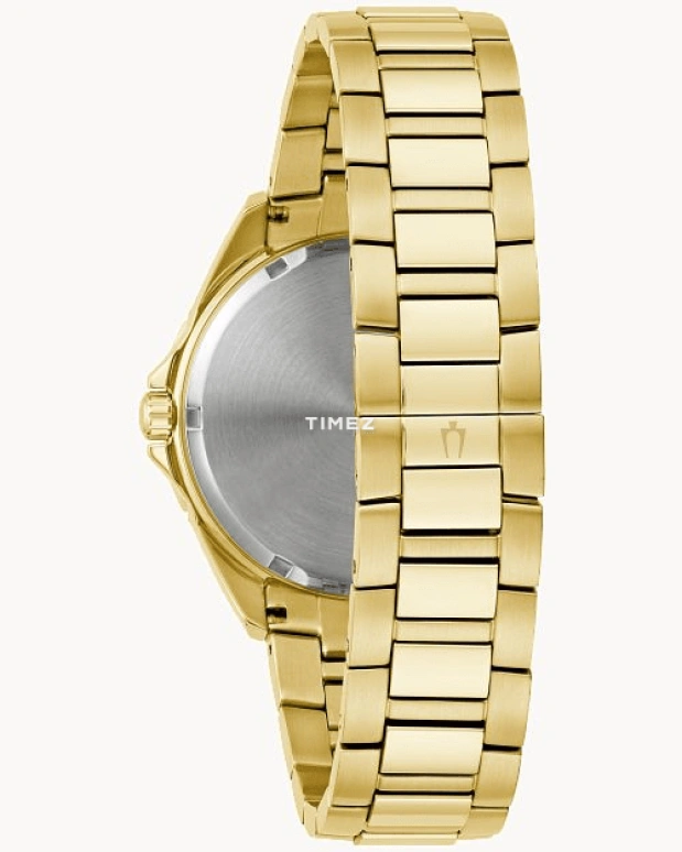 Bulova,Phantom 40mm,40mm,Stainless Steel,Crystal,Champagne,Quartz,Hardlex,Round,97A179