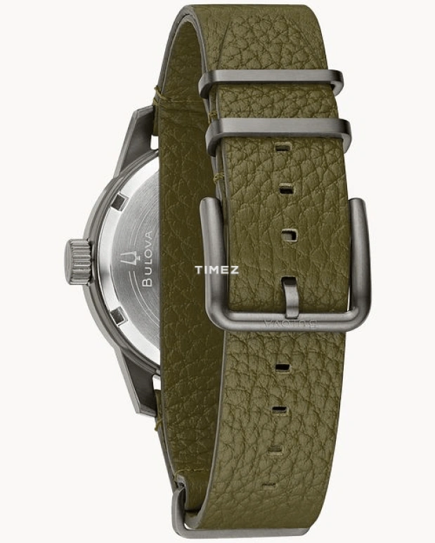 Bulova,Hack Watch 38mm,38mm,Stainless Steel,Black,Automatic,Hardlex,Round,98A255