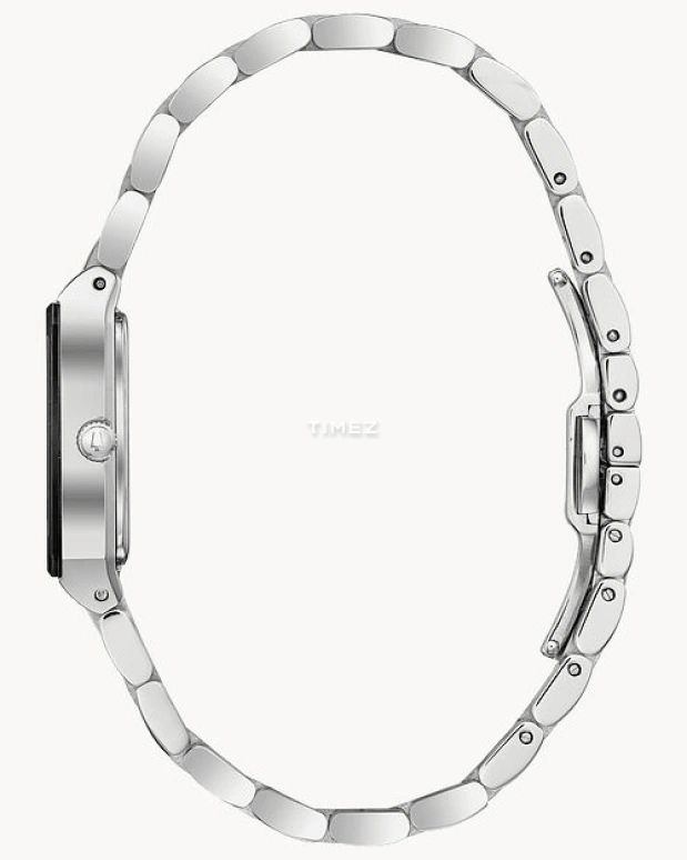 Bulova,Quadra 20.50mm,20.50mm,Stainless Steel,Black,Quartz,Hardlex,Square,96P202